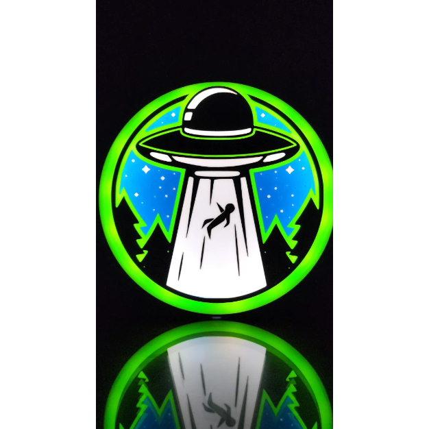 Luminária Alien UFO nave Disco Voador Light Box Caixa de luz Lâmpada