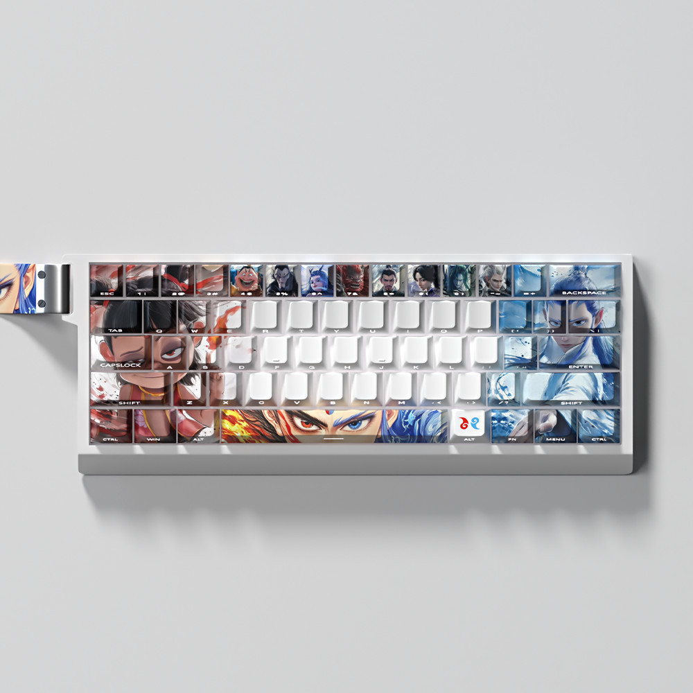 Nezha Theme Double-Shot Cherry Profile PBT Keycap 74 Teclas