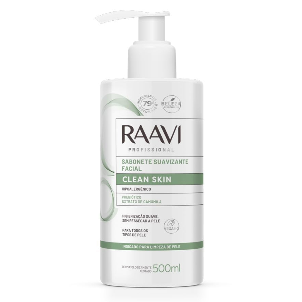 Sabonete Facial Clean Skin Raavi 500ml