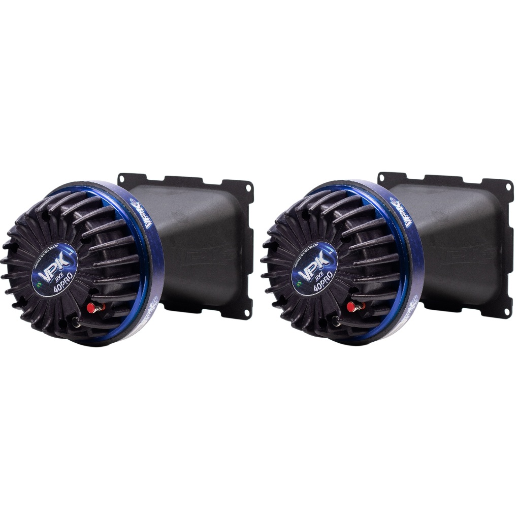 2 Driver Qvs 40pro 40vpk Pro 200rms + 2 Cone QVS 2117 em Aluminio Som Automotivo Bob