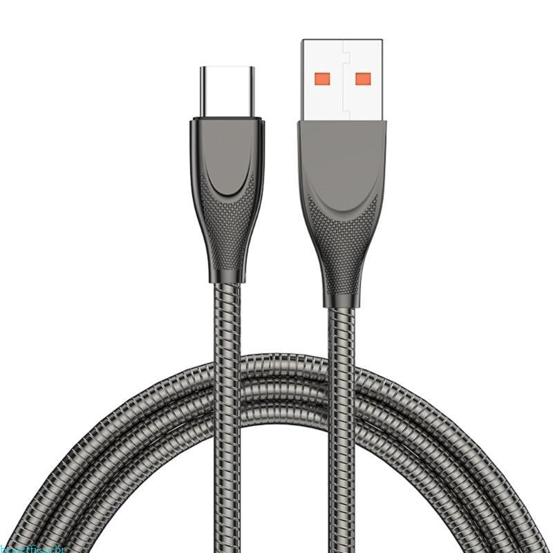 Cabo Trançado De Metal besteffie USB Para Tipo C 65W Power Delivery Carregamento Conveniente