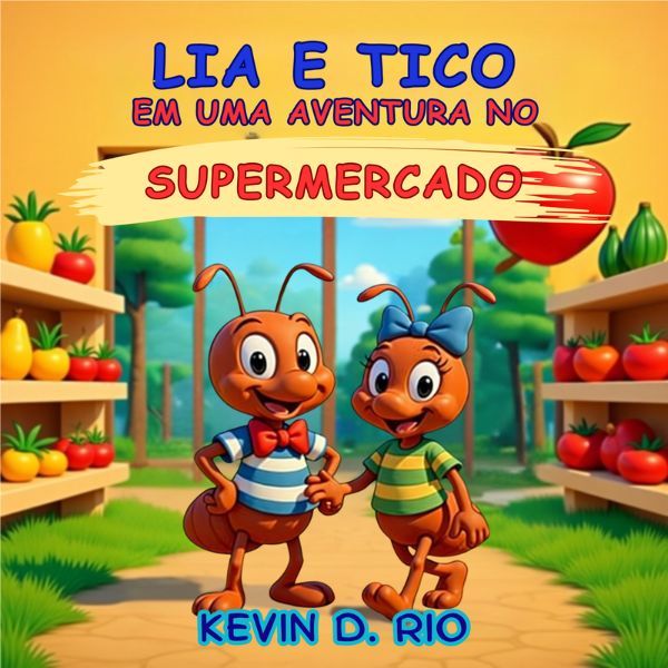 Lia e Tico em uma aventura no supermercado