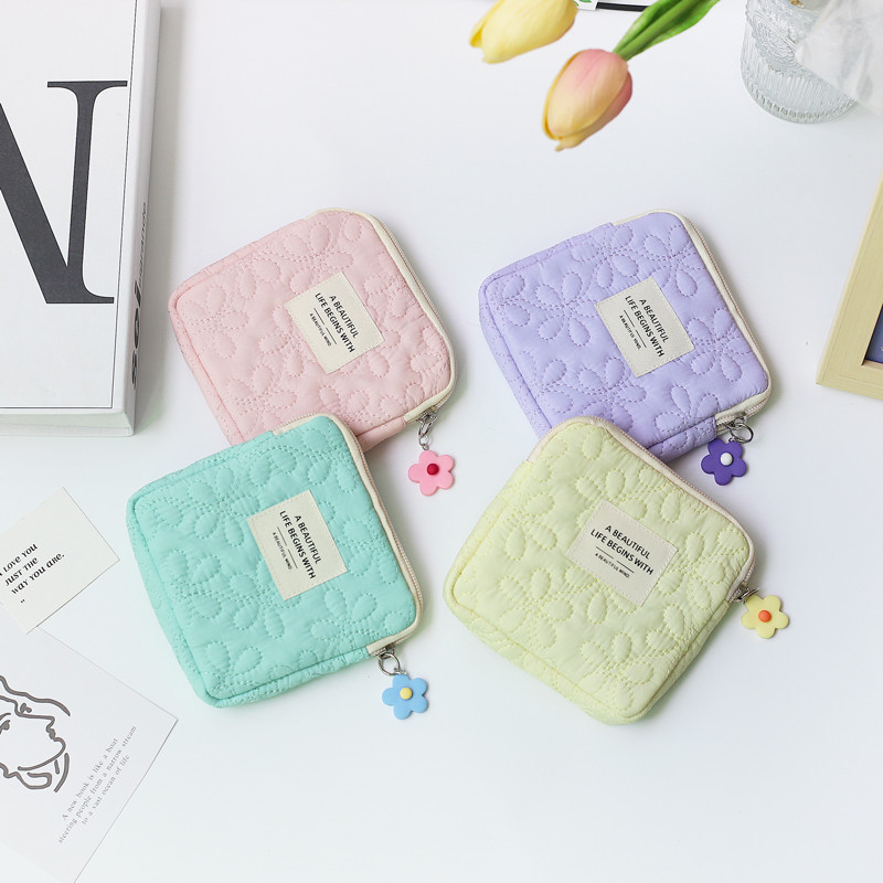 2026 verão novo estilo bonito bolsa de moedas estudante feminino Macaron cor pequeno batom fresco saco de armazenamento