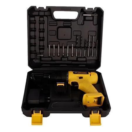 Parafusadeira 12V Bivolt + Maleta + 15pçs