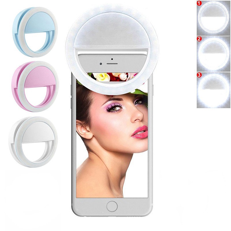 Ring Light Luz de Led em Anel para Selfie - 36 LEDs p/ fotos e vídeos smartphone iphone android