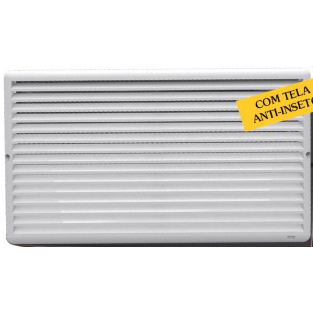 Grade De Ventilação De Superfície 35x20 Com Tela Anti-inseto