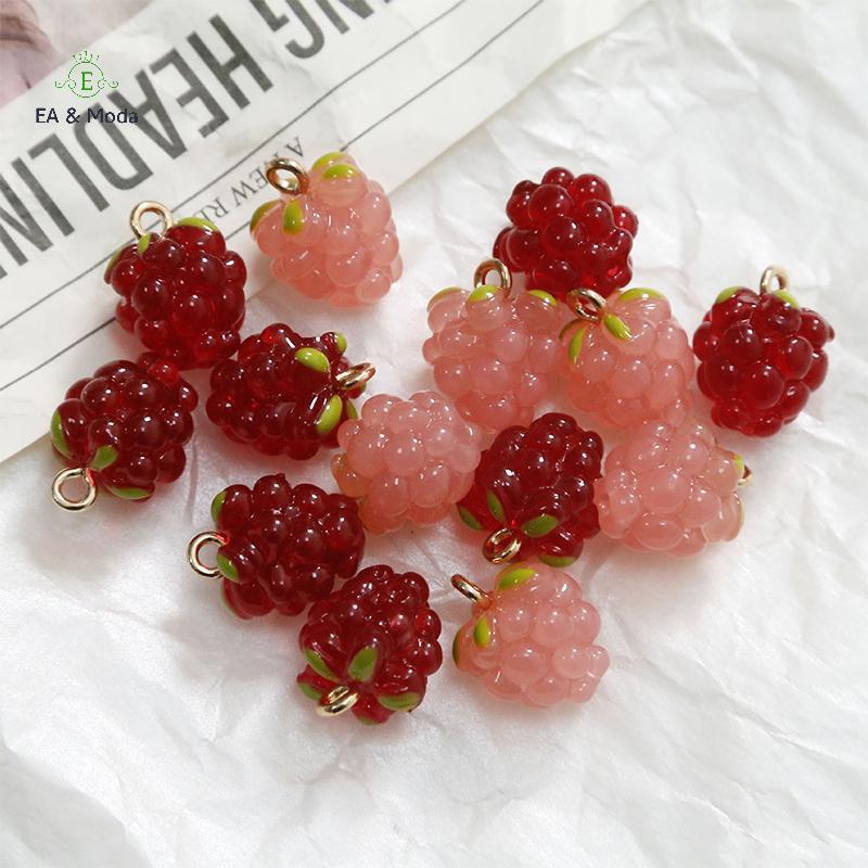 EA & Moda 1 Peça De Resina 3D Amuletos De Frutas Mini Pingente De Uva Para Brinco DIY Pulseira Nelace Artesanato Acessór