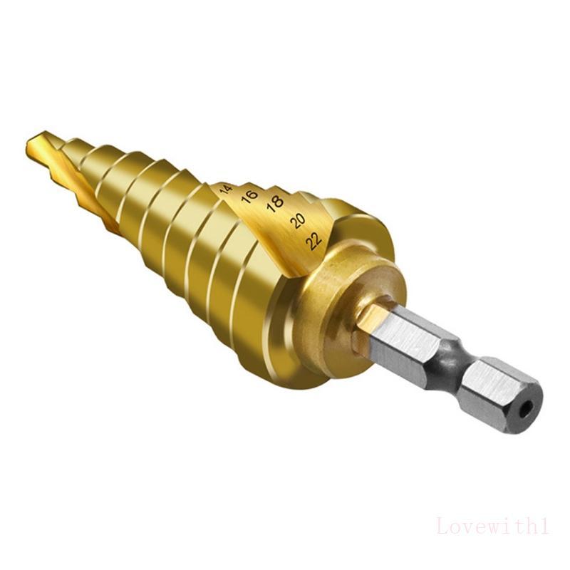 LOVE HSS Step Bit Speed Steel Broca Cone Cortador De Furo Múltiplo Para