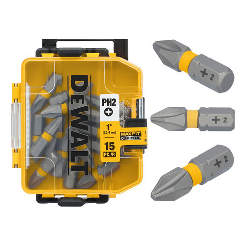 Kit Bits Parafusar Phillips 15pcs Maxfit Dwa1ph2umf15 Dewalt