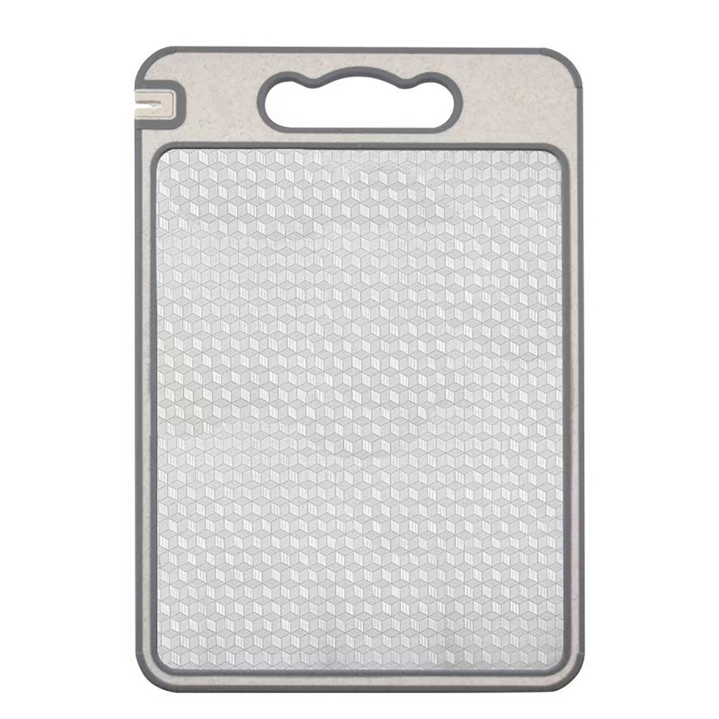 Double-sided Cutting Board Food-grade Stainless Steel with Handle – Durable Chopping for Meat Vegetables for Southeast