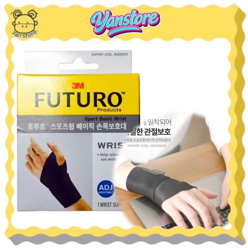 [3M] FUTURO Sport Basic Wrist Support Brace Para Academia Fitness Workout Leve E Confortável Golf