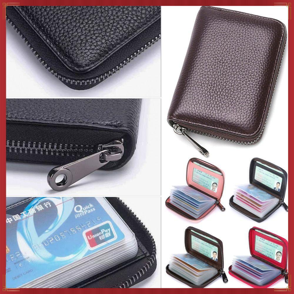 Porta-Cartões De Crédito Fashion 20 Detenções Zipper Cartão Multifuncional