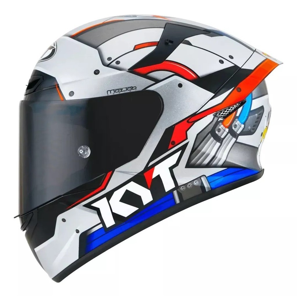 Capacete Moto Kyt Ratthapark Space Monkey Espaço Dron Azul