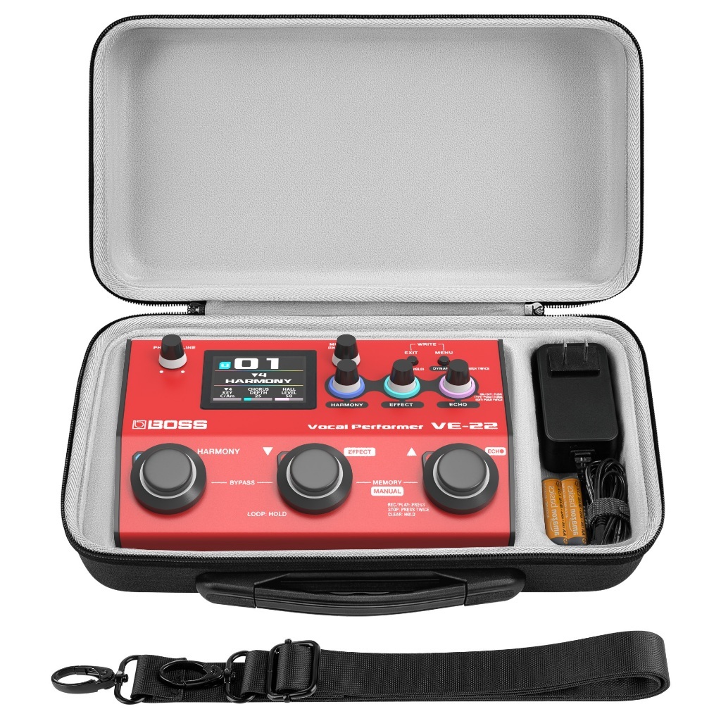 Estojo De Transporte GEEKRIA Para BOSS VE-22 , Bolsa De Armazenamento De Viagem Em EVA Rígido , Caixa Protetora Portátil