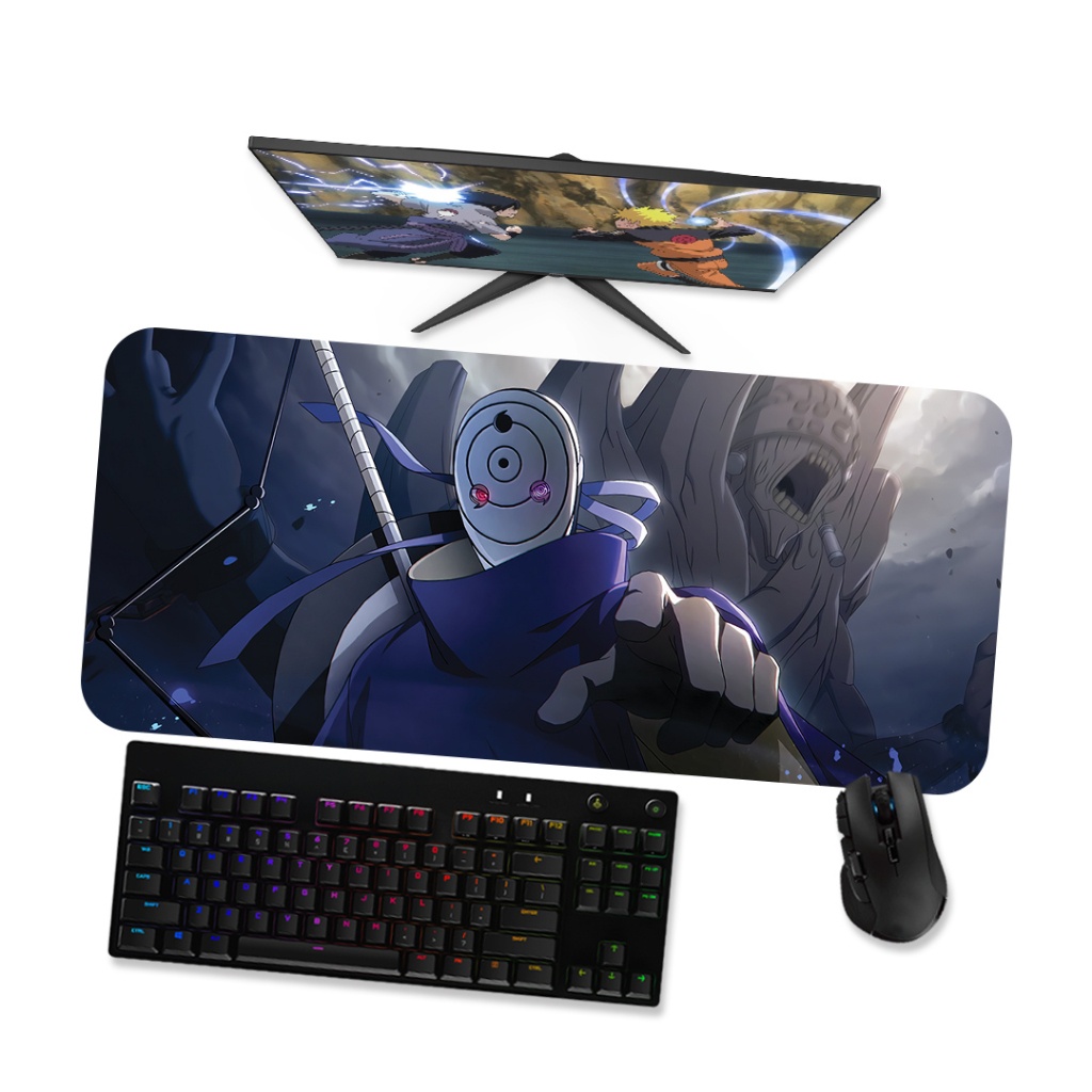 Mouse Pad Gamer Grande Naruto  Obito Uchiha 1 90x40 80x40 60x40 70x30 45x40