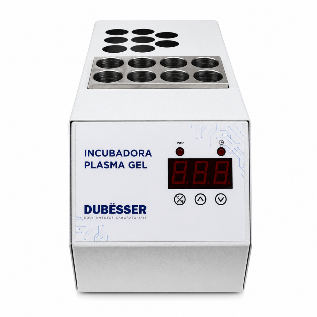 Incubadora Plasma Gel Aquecimento+ Resfriamento - 8 furos de 20mL Laboratório Profissional Análises Clínicas Pesquisa