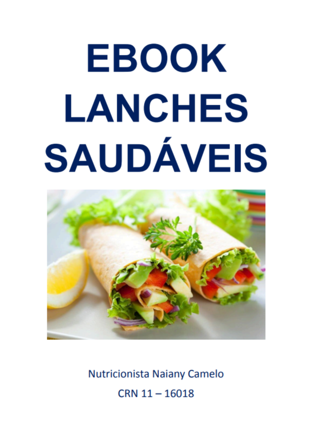 LIVRO LANCHES SAUDÁVEIS