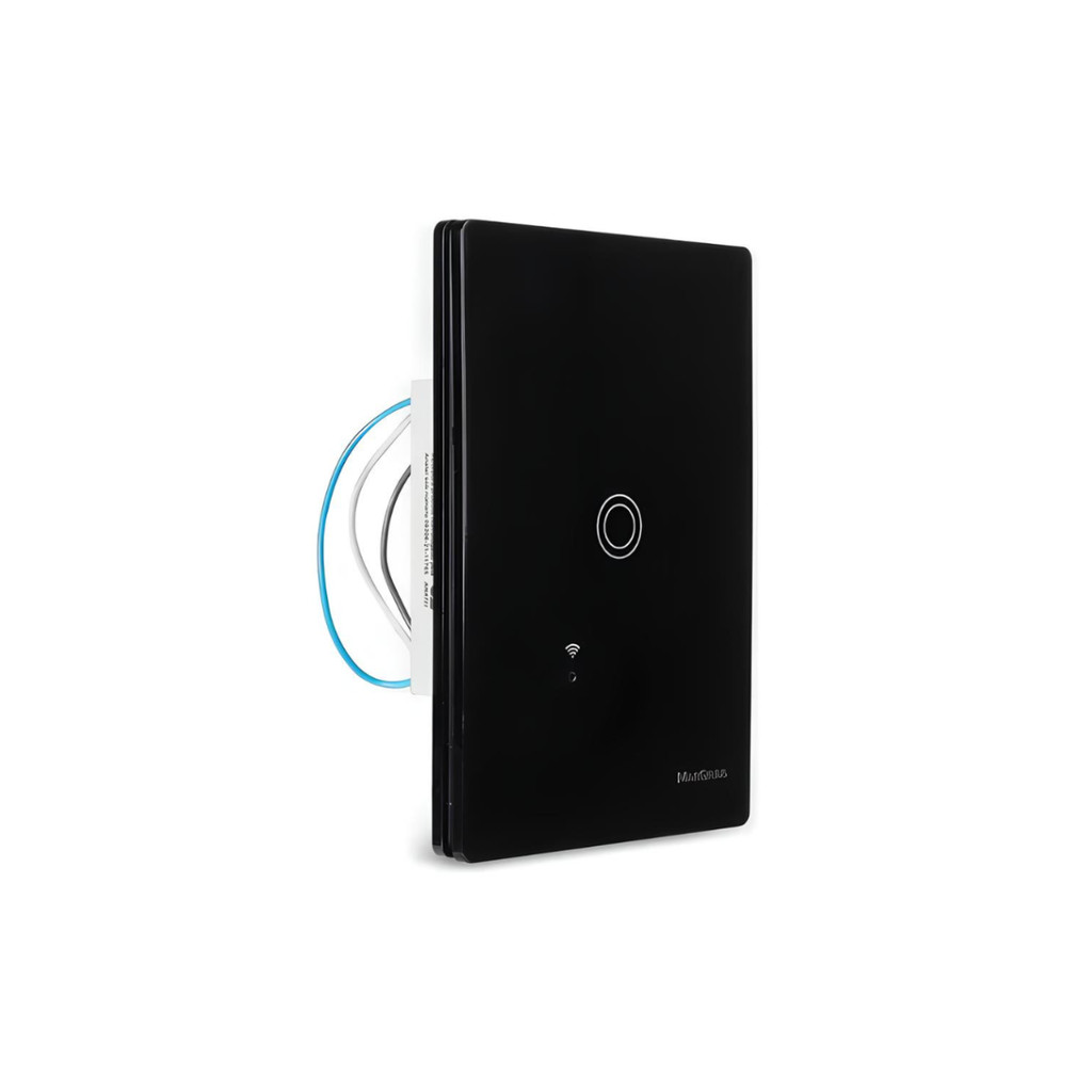 INTERRUPTOR INTELIGENTE MARGIRIUS SMART LINK TOUCH 1 TECLA PRETO BIVOLT