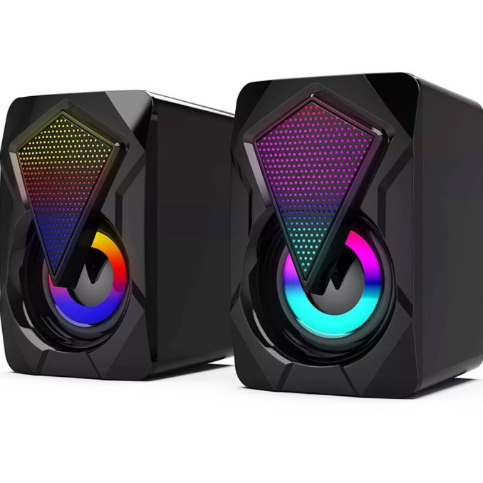 Caixa De Som Kanup Dual Channel Rgb 6w Usb P2