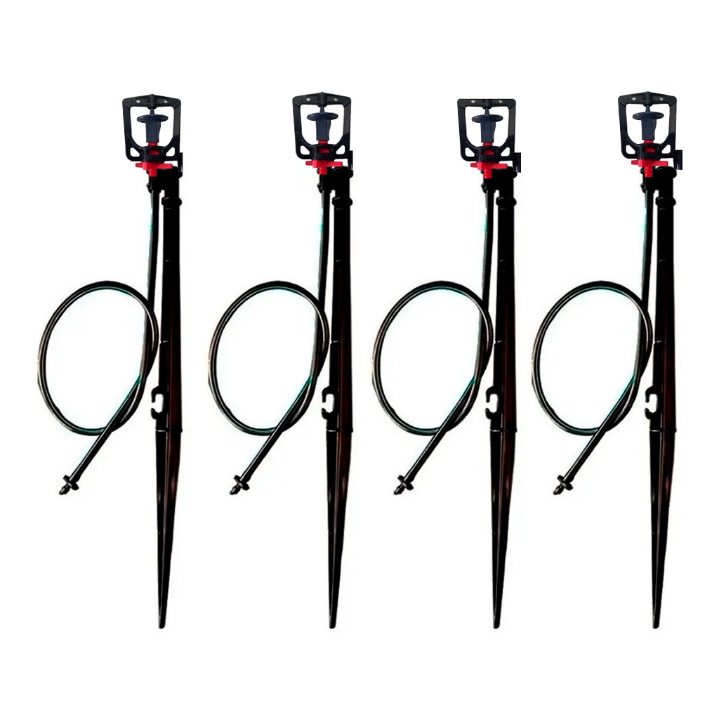 20 Micro Aspersor Bailarina 98lph com Haste 60cm e Micro tubo com conector -  20 Unidades