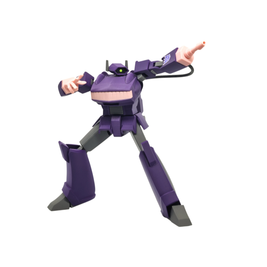 Figura de Ação Robô Shockwave G1 Transformes Devastation 21CM Varias poses Entregue Montado - Impressão 3D