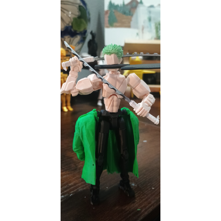 Muggora Boneco Dummy 13 Zoro One Piece Articulado Brinquedo Decoração Varias Poses