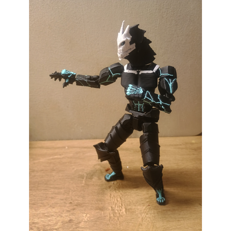 Muggora Boneco Dummy 13 Kaiju No. 8 Kafka Hibino Brinquedo Articulado Varias Poses Entregue Montado