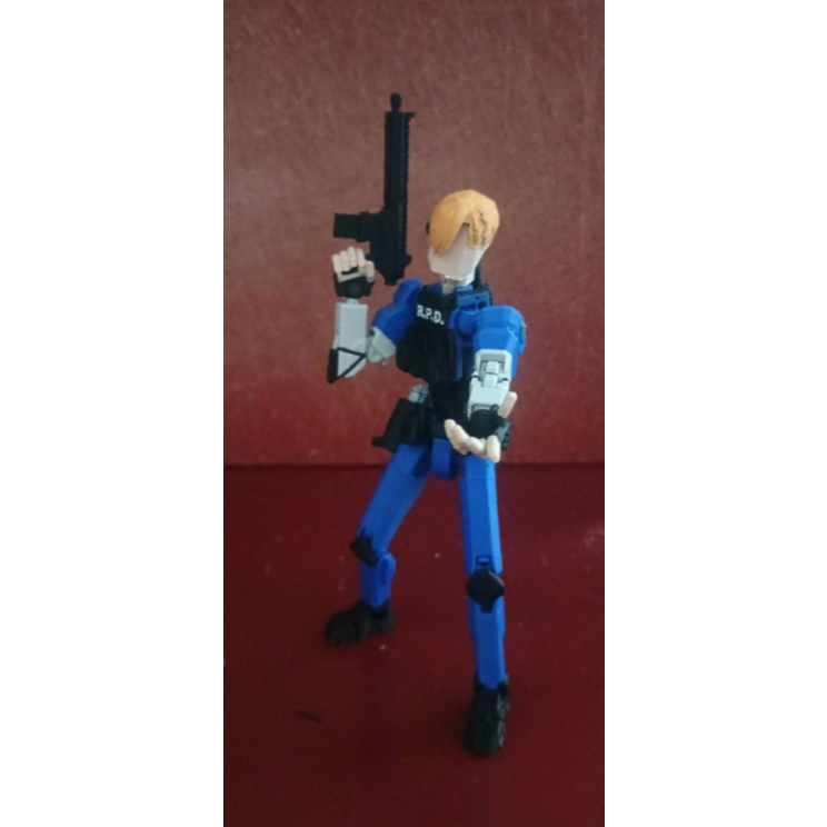 Muggora Boneco Dummy 13 Leon S. Kennedy Resident Evil Articulado Brinquedo Varias Poses