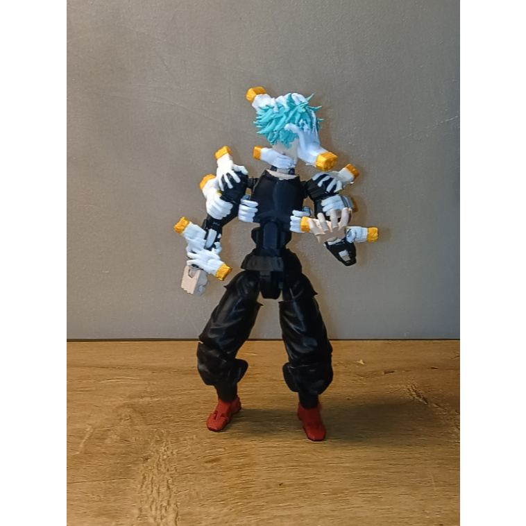 Muggora Boneco Dummy 13 Tomura Shigaraki S1 My Hero Academia Articulado Varias Poses  Entregue Montado