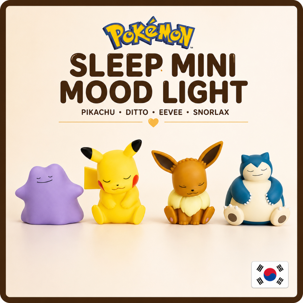 Pokémon Sleep Mini Mood Light LED Night Lamp Pikachu Ditto Eevee Snorlax Bonito Quarto Mesa Decoração Presente