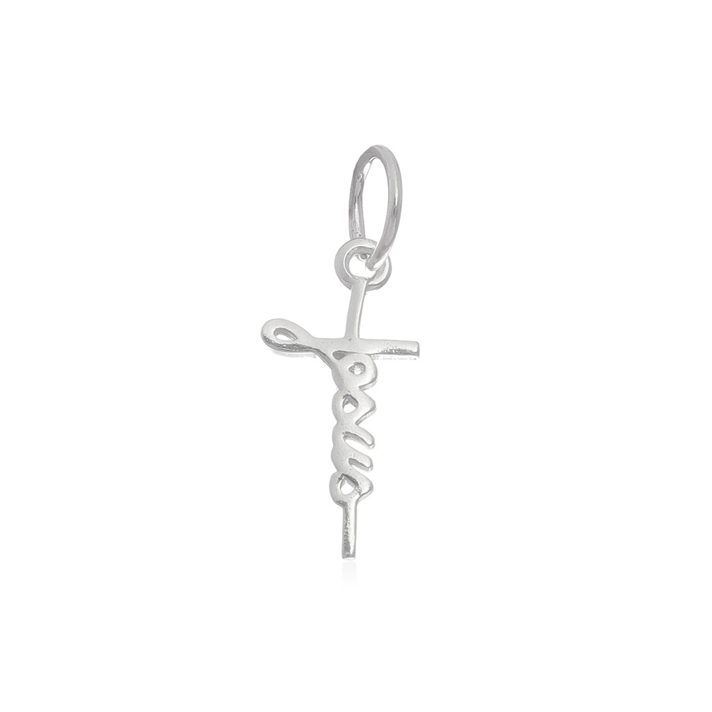 Pingente de Prata Manuscrito Jesus Mini