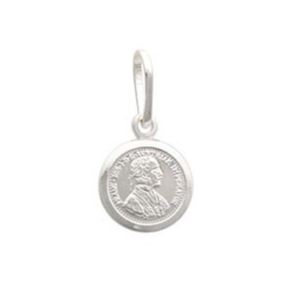 Pingente de prata 925 mini moeda austríaca 17mm