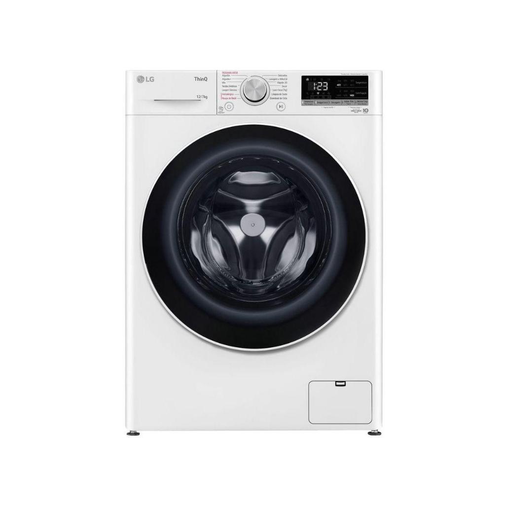 Lava e Seca LG Smart Vc4 12kg com Inteligência Artificial Aidd™ Cv5012wc4 Branca