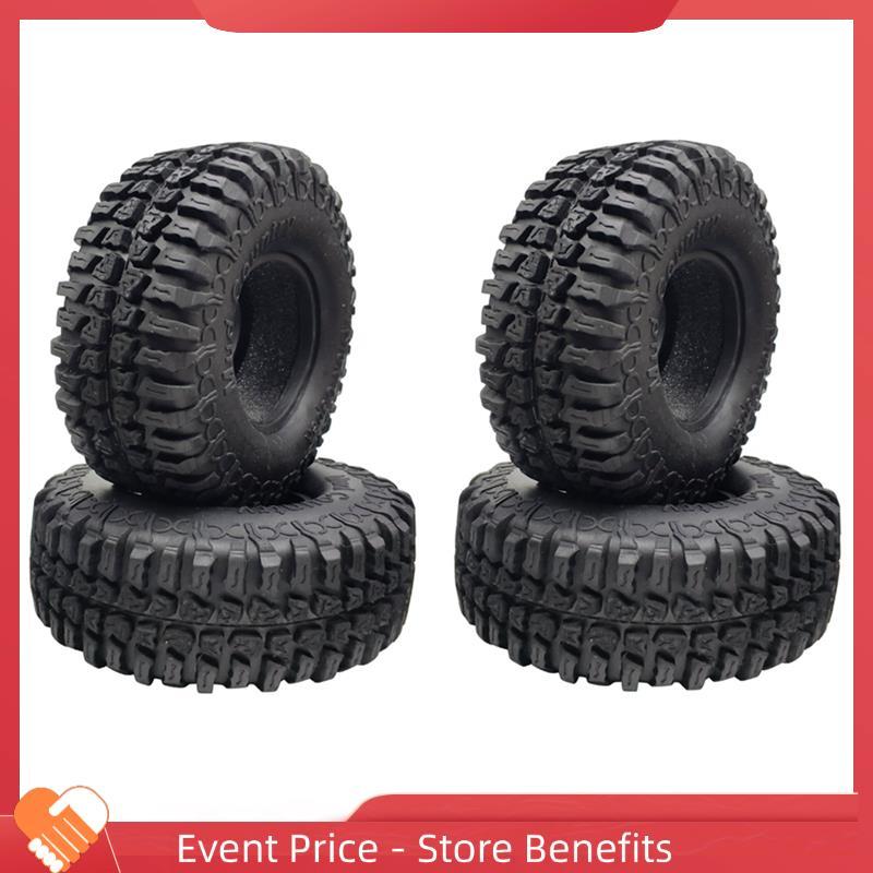 Ltehfabhf14pcs 100MM 1.9 Pneus De Borracha Roda Para 1/10 RC Crawler Car SCX10 90046 AXI03007 TRX4 D90 CC01