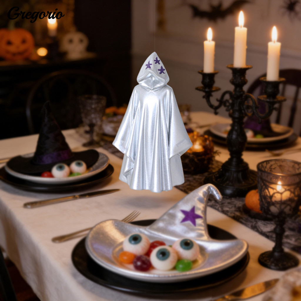 Halloween Hanging Decorations Dark Fantasy Party Decor Ghost Ornament Resin Grim Reaper Decoration White Robed Indoor Ou
