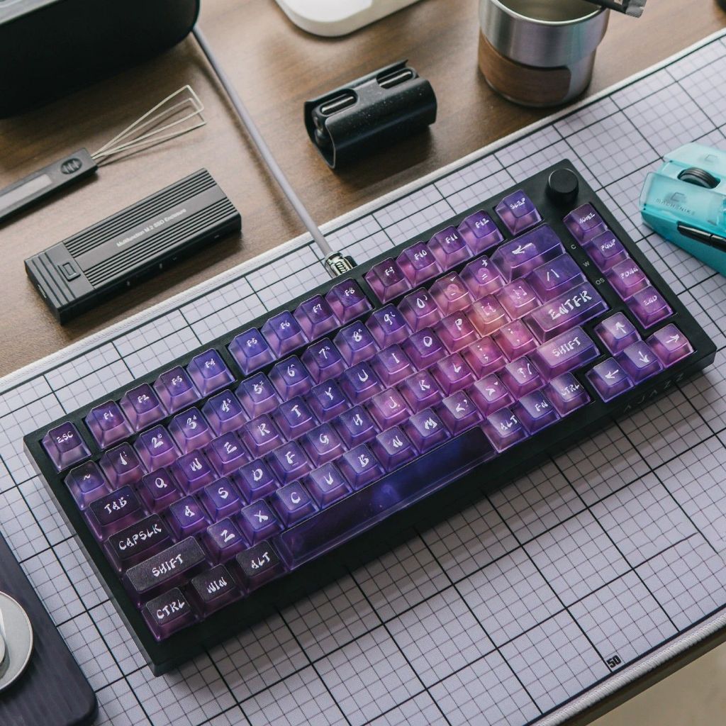 Starfire Teclas Transparentes PC Ai3D Cereja Perfil Keycap Personalizado Compatível Com Interruptores Gateron MX