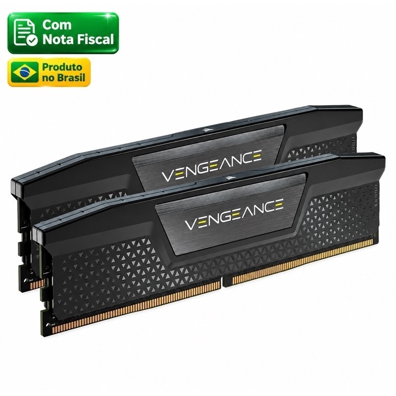 Memória RAM Corsair Vengeance 32GB 2x16GB DDR5 6000MHz CL38 CMK32GX5M2D6000Z38