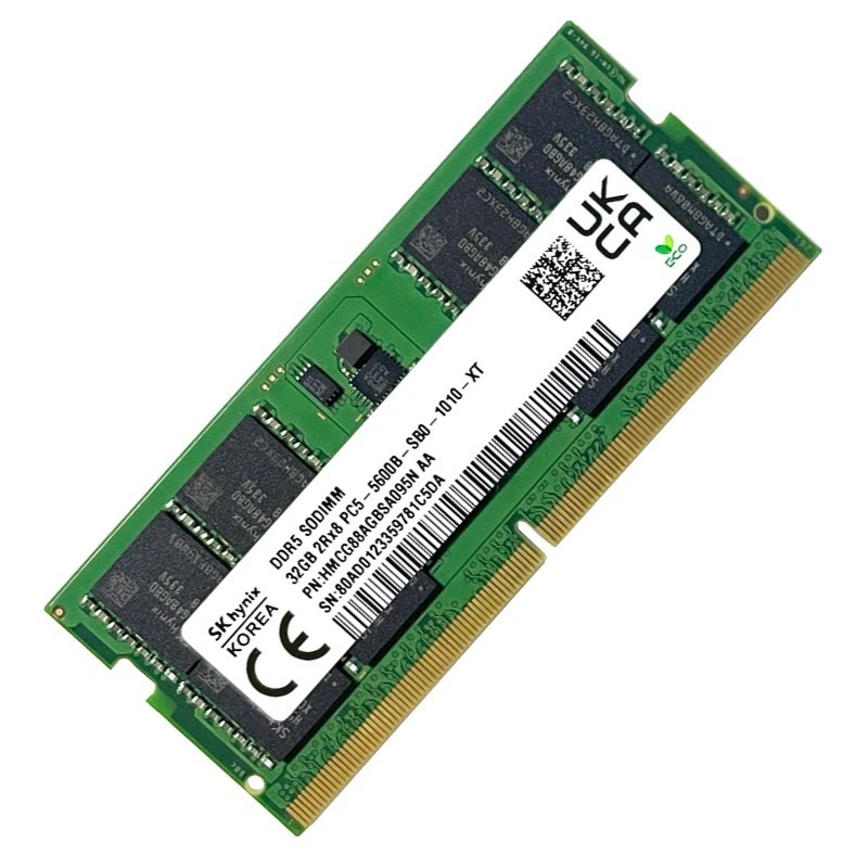 Memória RAM 32GB DDR5 Sk Hynix PC5 5600MHz SODIMM para Notebook Sodimm