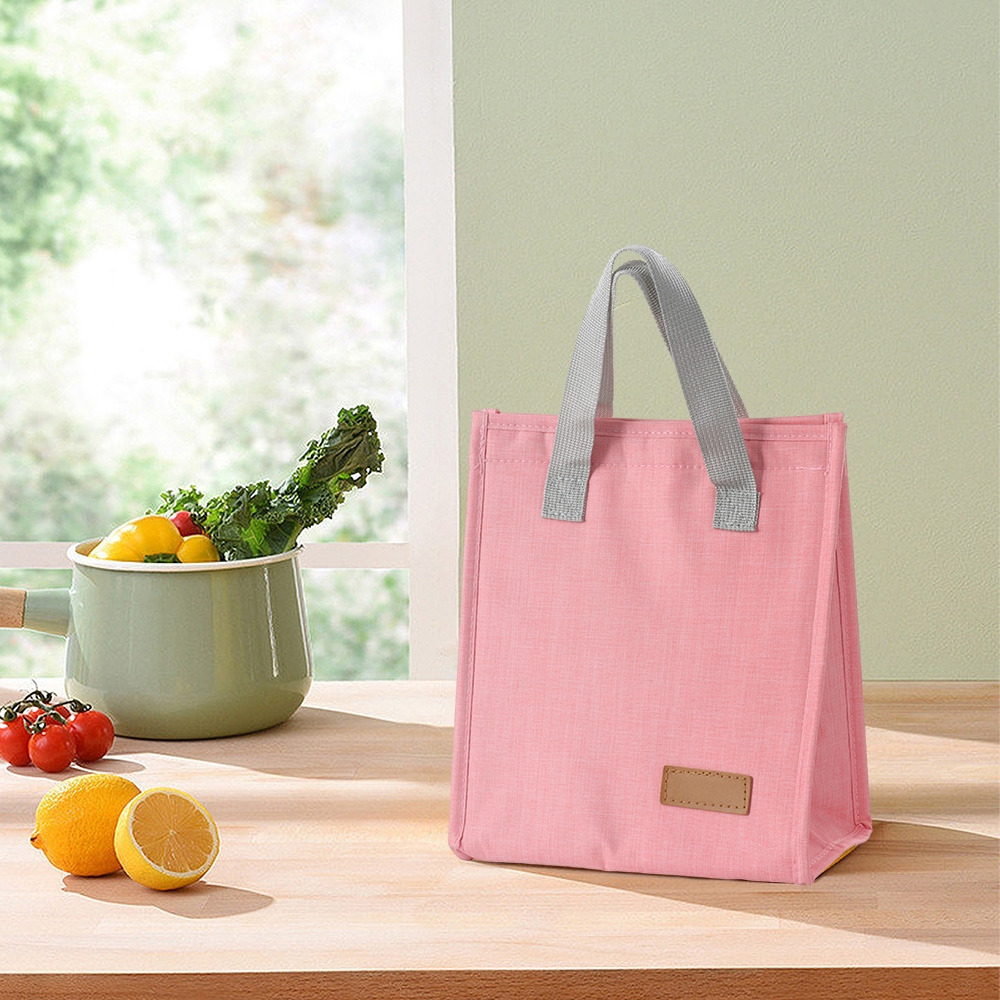 Bolsa Sacola Térmica Oxford 5 Litros Fechamento Em Velcro Viagem Trabalho Marmita Feira Passeio