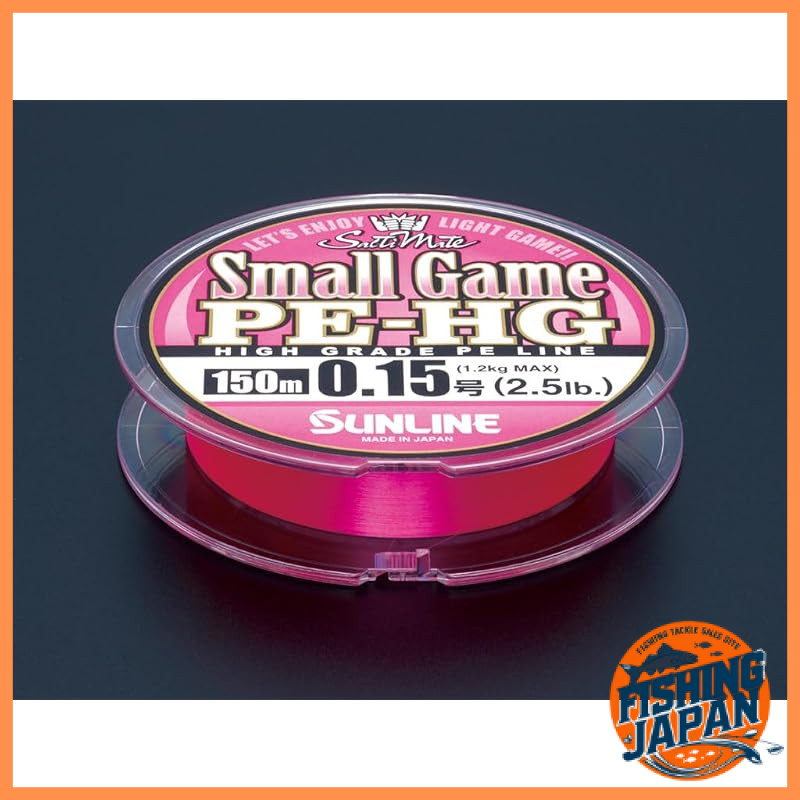 SUNLINE SoltiMate Small Game HG PE Fishing Line 150m Sakura Pink High Sensitivity and High Strength for Light Saltwater
