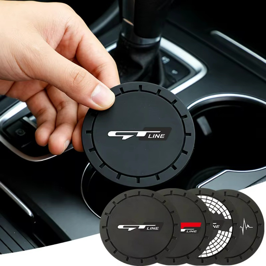 1 Peça Silicone Tapete Porta Copos Carro Interior Do Carro For Kia GT-Line Sportage Cerato Niro EV6 Picanto Stonic