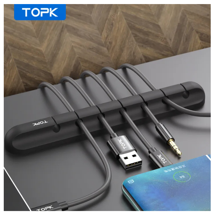 Organizador de mesa e escritorio,  para cabo organizador de silicone usb desktop cabo gestão clipes
