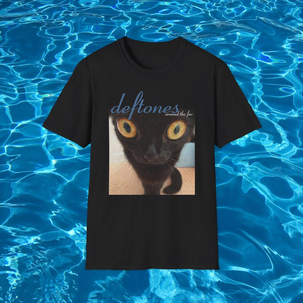 Camiseta Masculina Feminina Deftones Gato Preto Around The Fur T-shirt Unissex Streetwear Envio Imediato