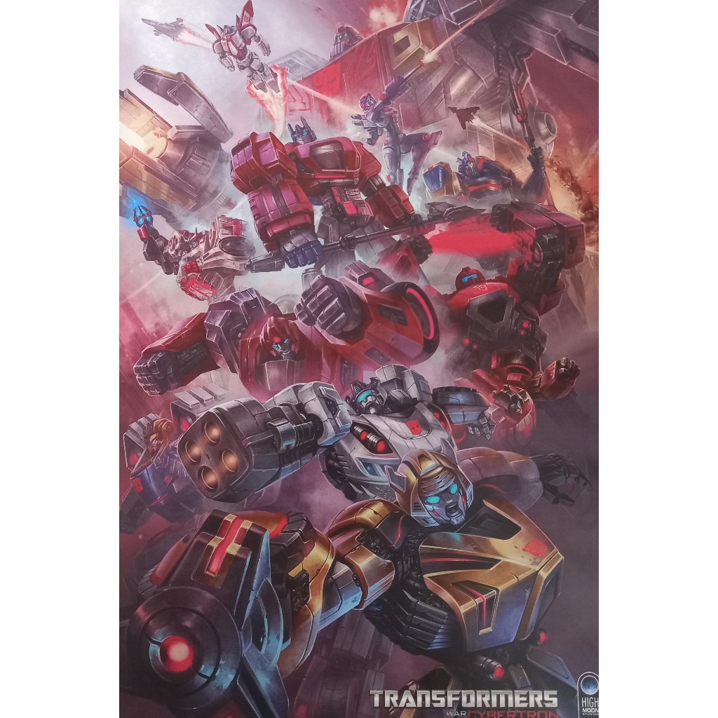 Poster A3 Decorativo Transformers War for Cybertron WFC Autobots 42x29,7 Sem moldura