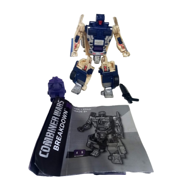 Action Figure Pvc Decepticon Breakdown Transformers Combiners Wars Loose