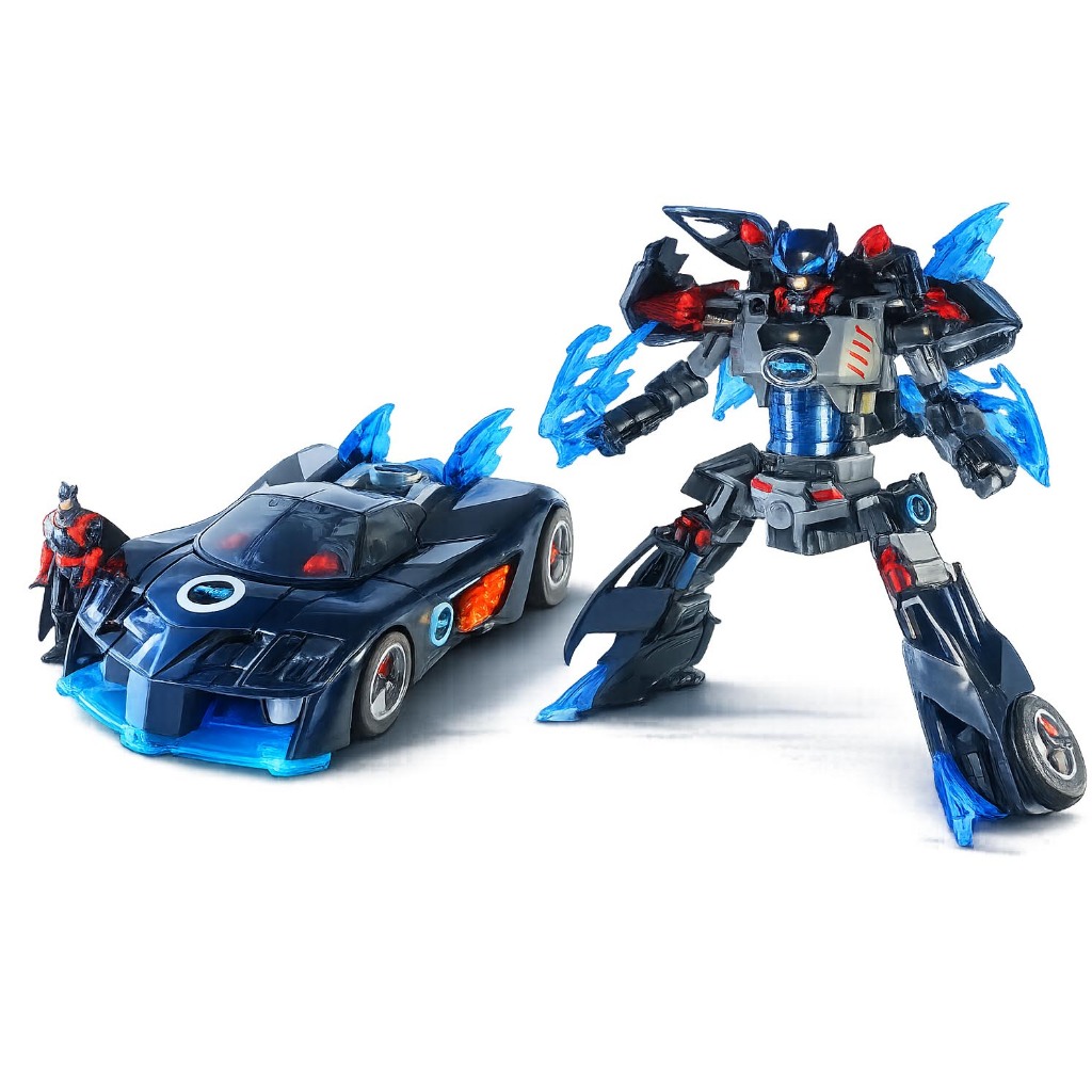 Action Figure Batman Batmobile Shadowbot 2 em 1 – Mattel | Robô + Veículo