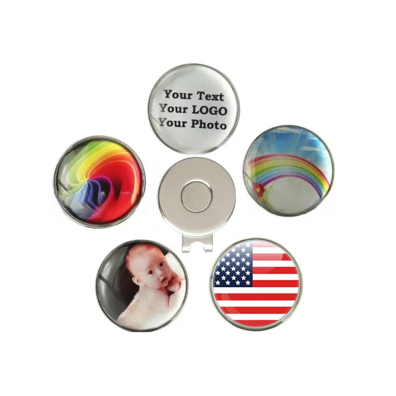 Custom Golf Ball Marker with Magnetic Golf Hat Clip Pack of 10Pcs Great Gift for Golfer