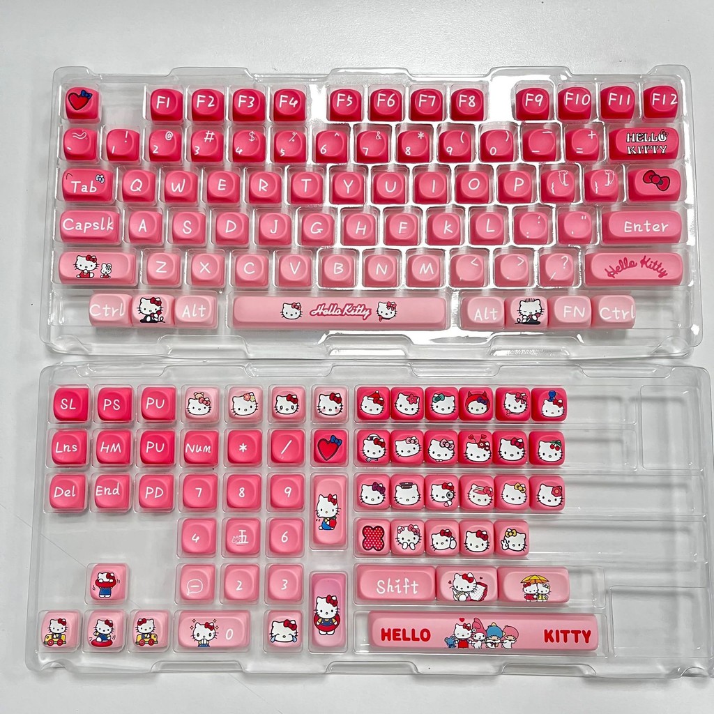 Conjunto De Teclas Hello Kitty Theme MOA Profile Dye-Sub PBT 140