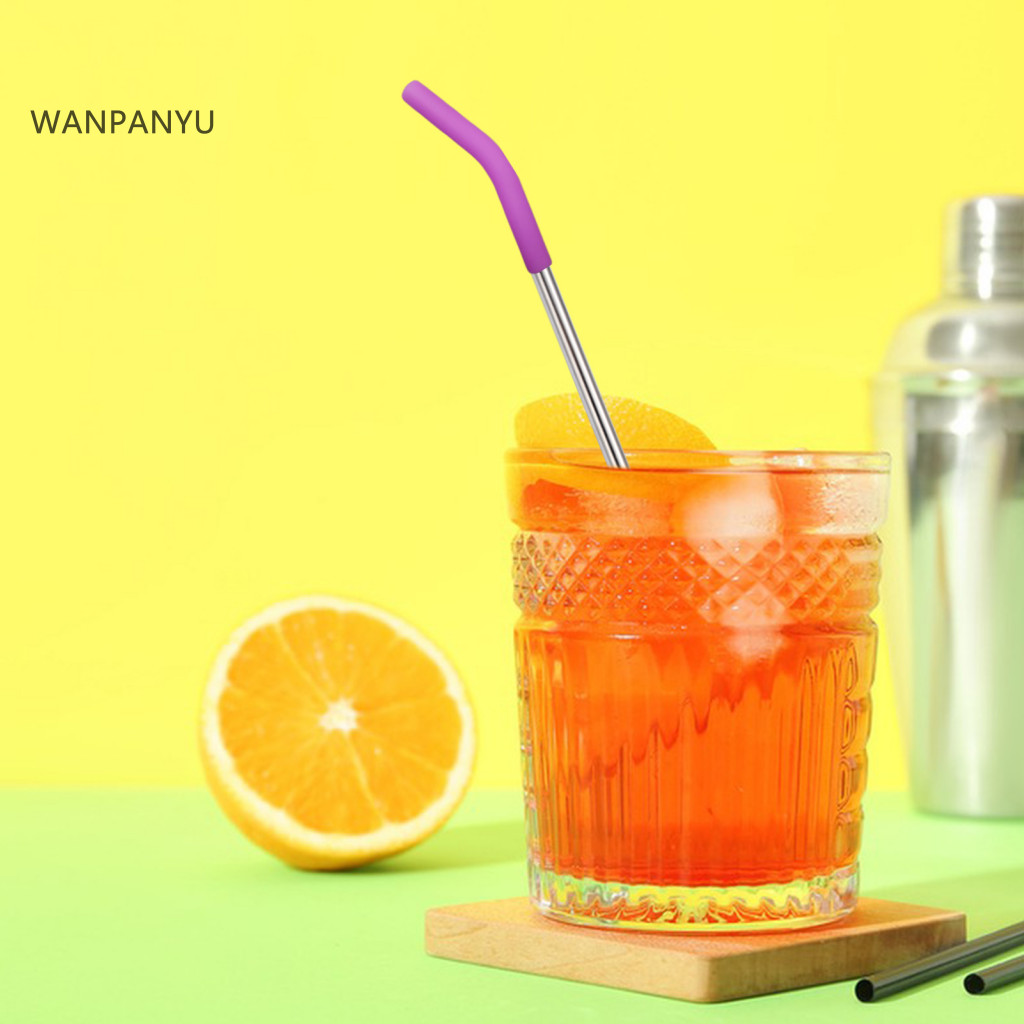 6pcs Flexible Silicone Straw Tips Reusable Food Grade Covers for Hydraflow Stainless Steel Straws – Durable Safe and E