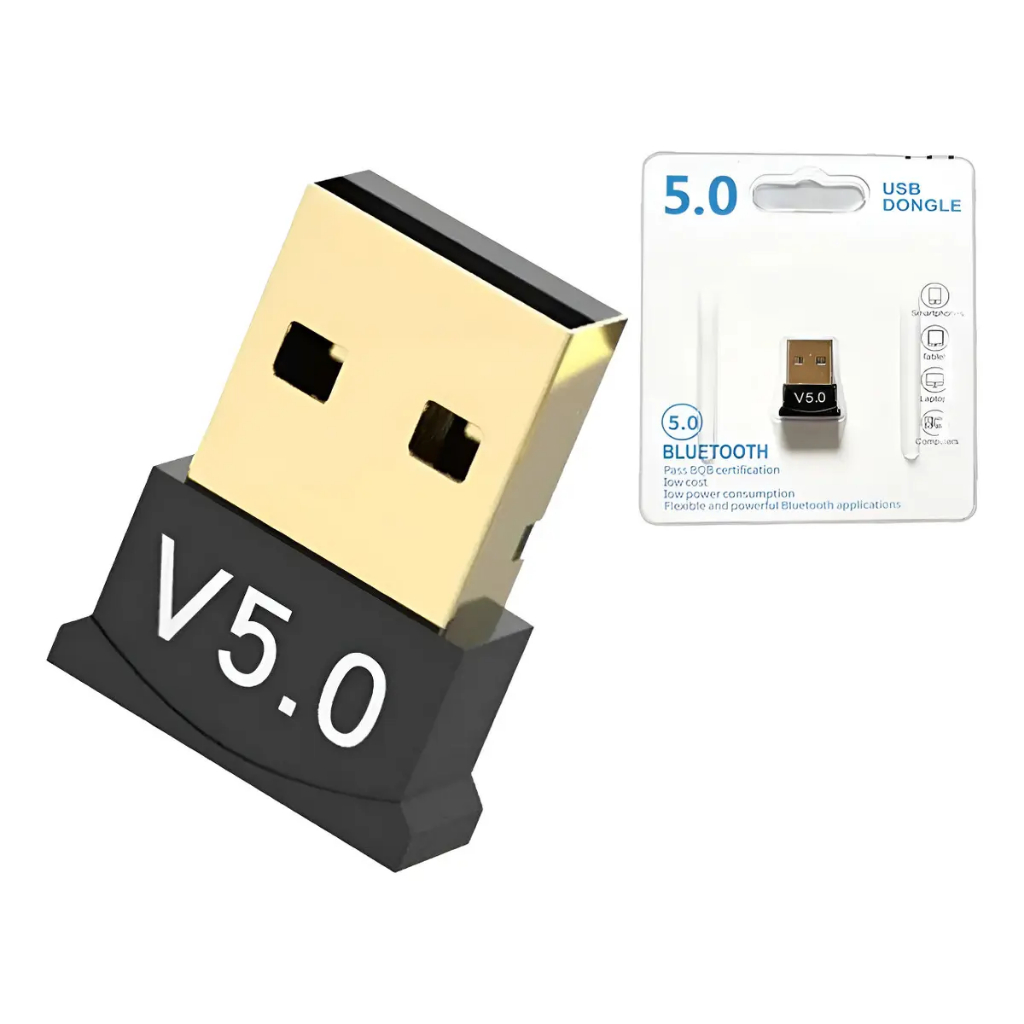 Adaptador Bluetooth 5.0 USB para PC Notebook Fone Mouse Teclado Sem Fio